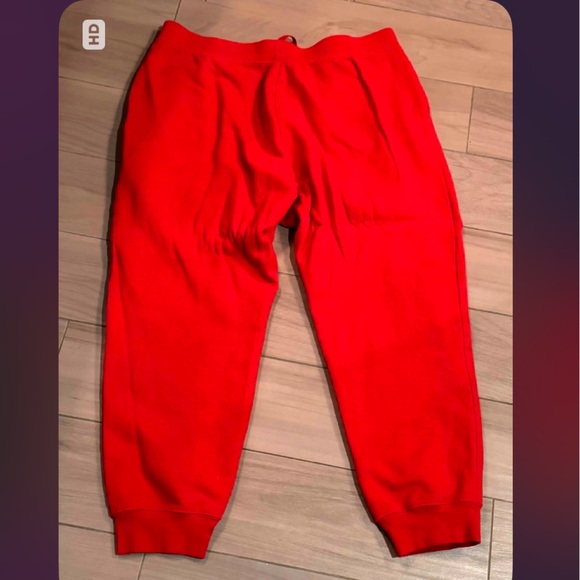 Vintage Coca Cola unisex juniors XL Bold Red Joggers - Picture 2 of 3